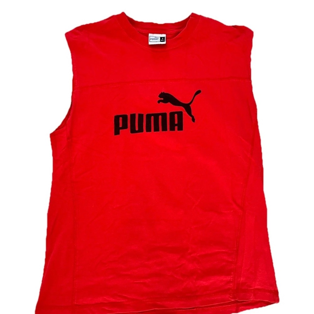 Vintage Y2k Puma Tank Top Mens Large Red